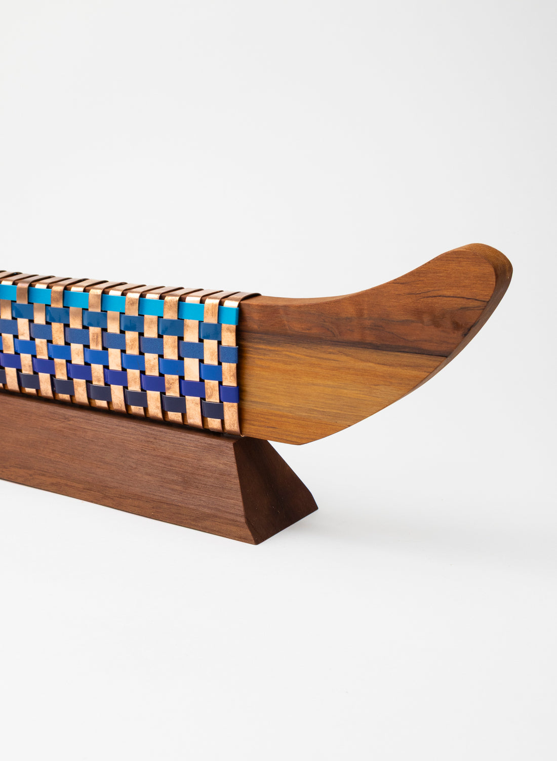 Blue and Copper Waka on Plinth