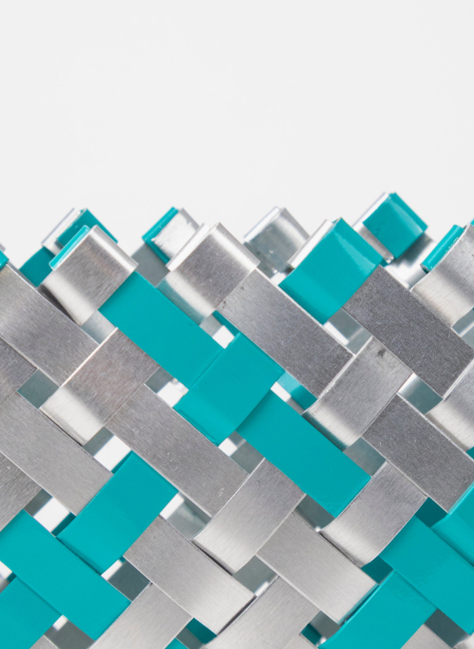 Teal and Silver Aluminium Kete (12 End)