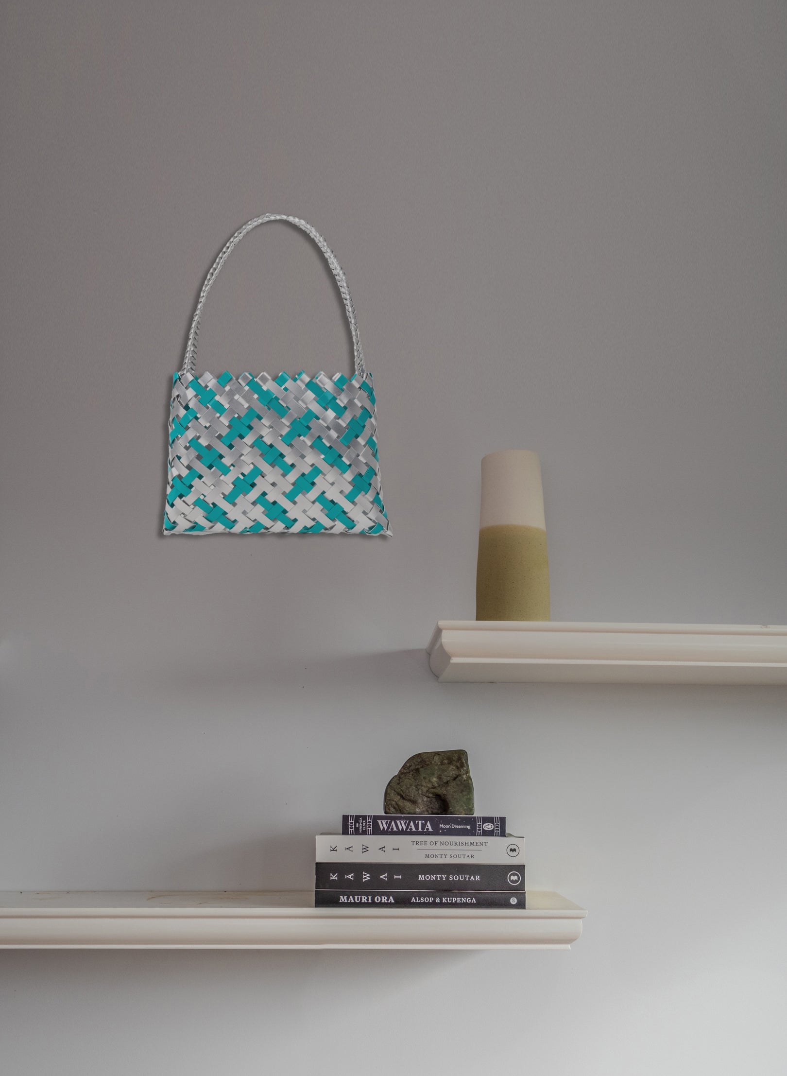 Teal and Silver Aluminium Kete (12 End)