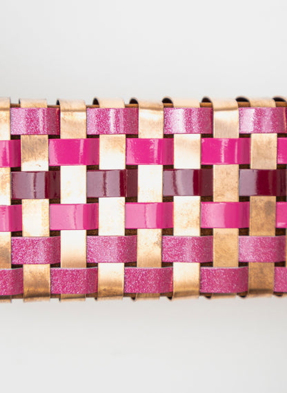 Pink Sparkle &amp; Copper Wall Waka