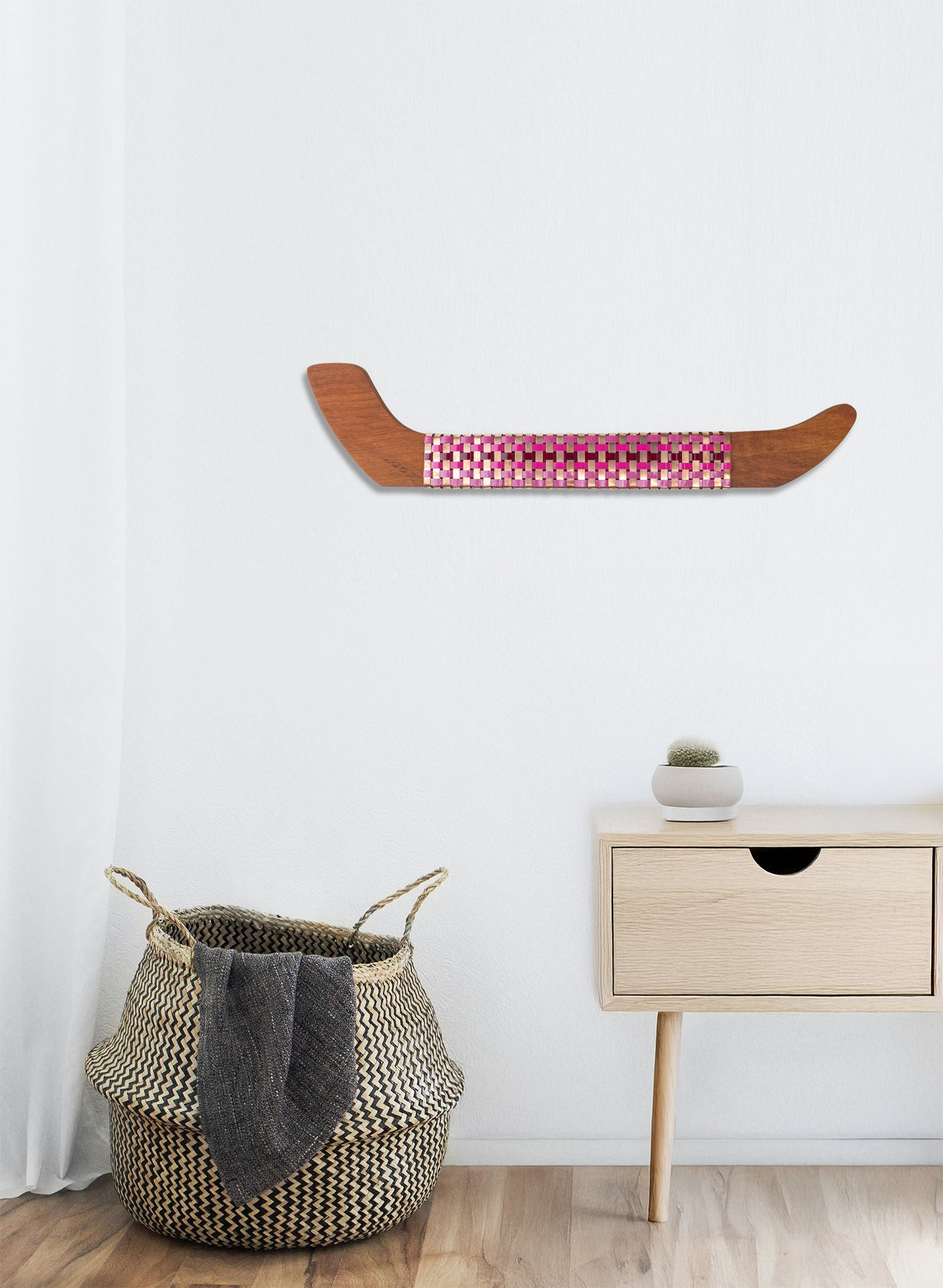 Pink Sparkle &amp; Copper Wall Waka