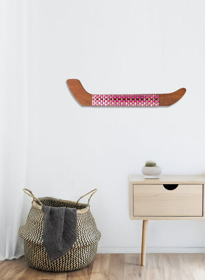 Pink Sparkle &amp; Copper Wall Waka