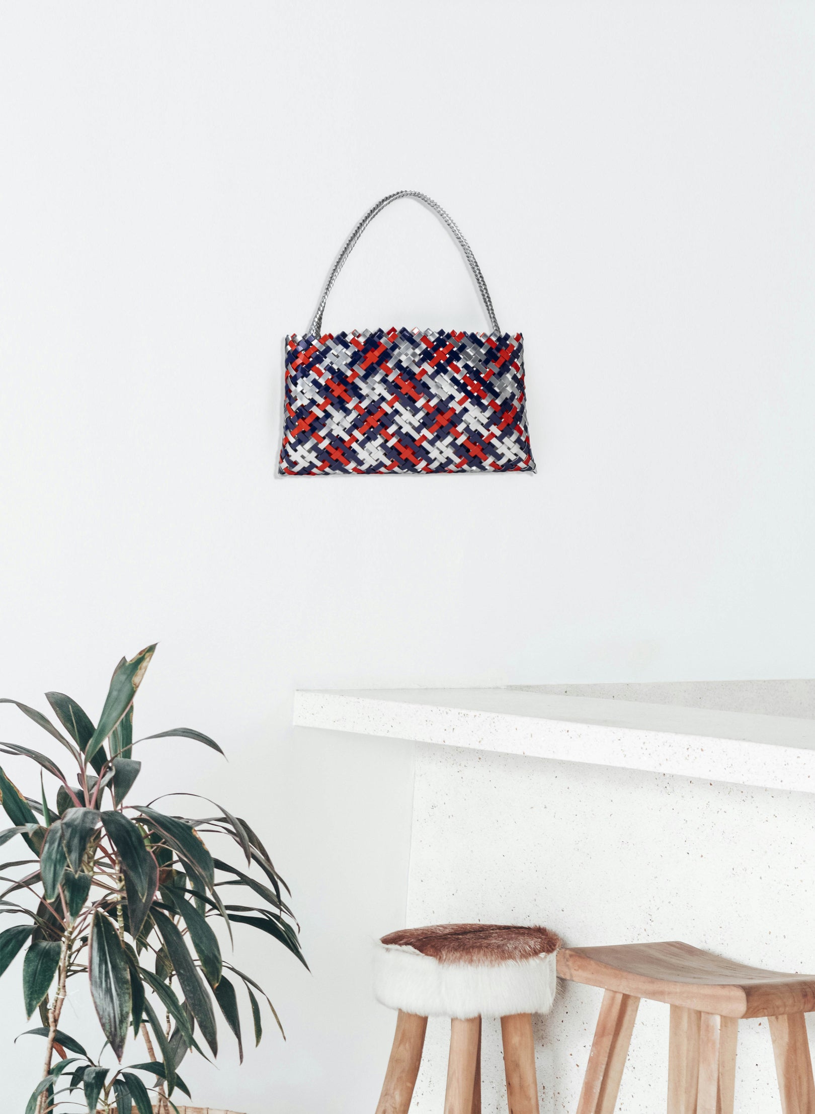 Blue, Red and Silver Aluminium Kete (20 End)