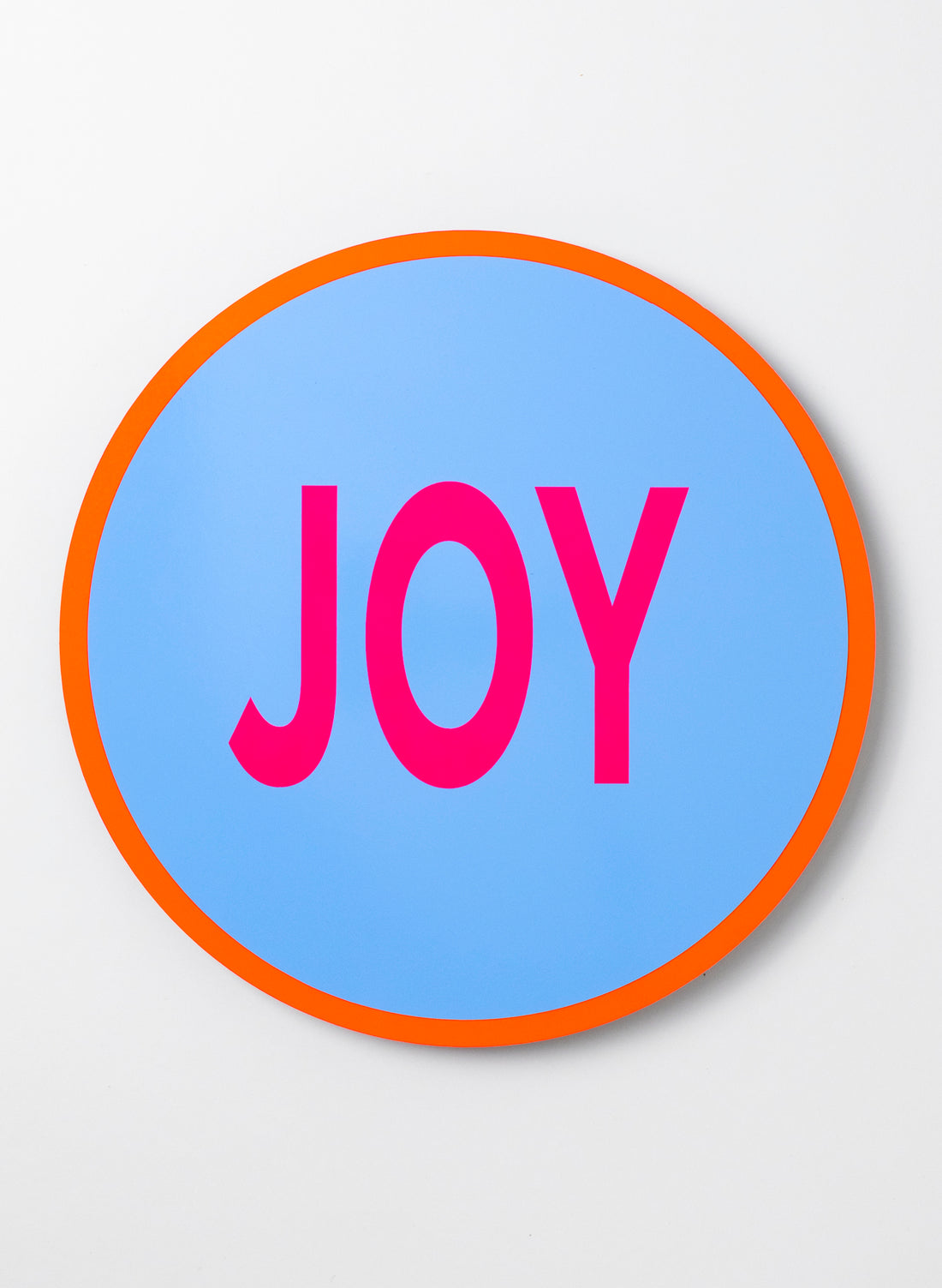 Joy (Pink on Blue) - Fluro Sign