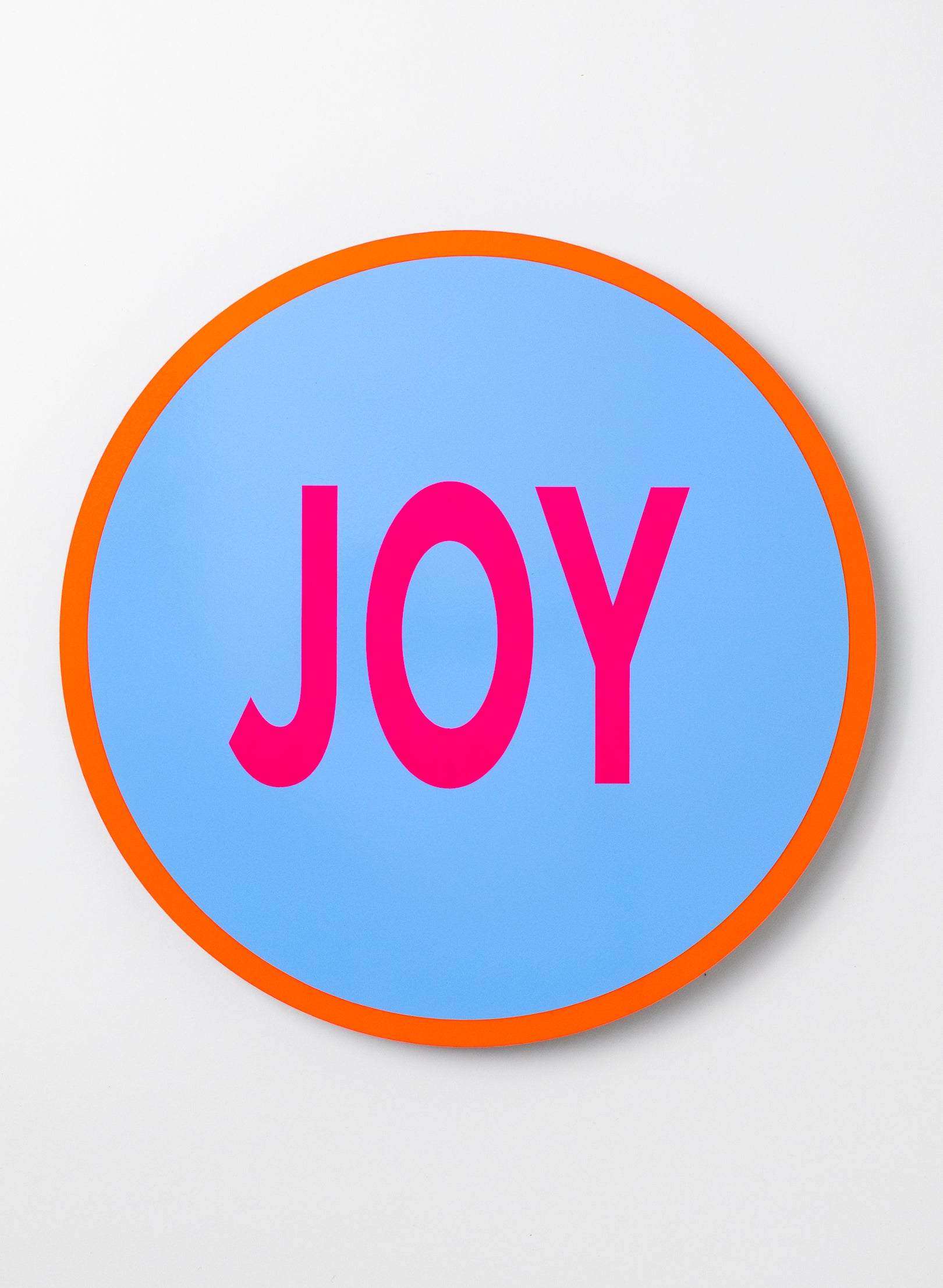 Joy (Pink on Blue) - Fluro Sign