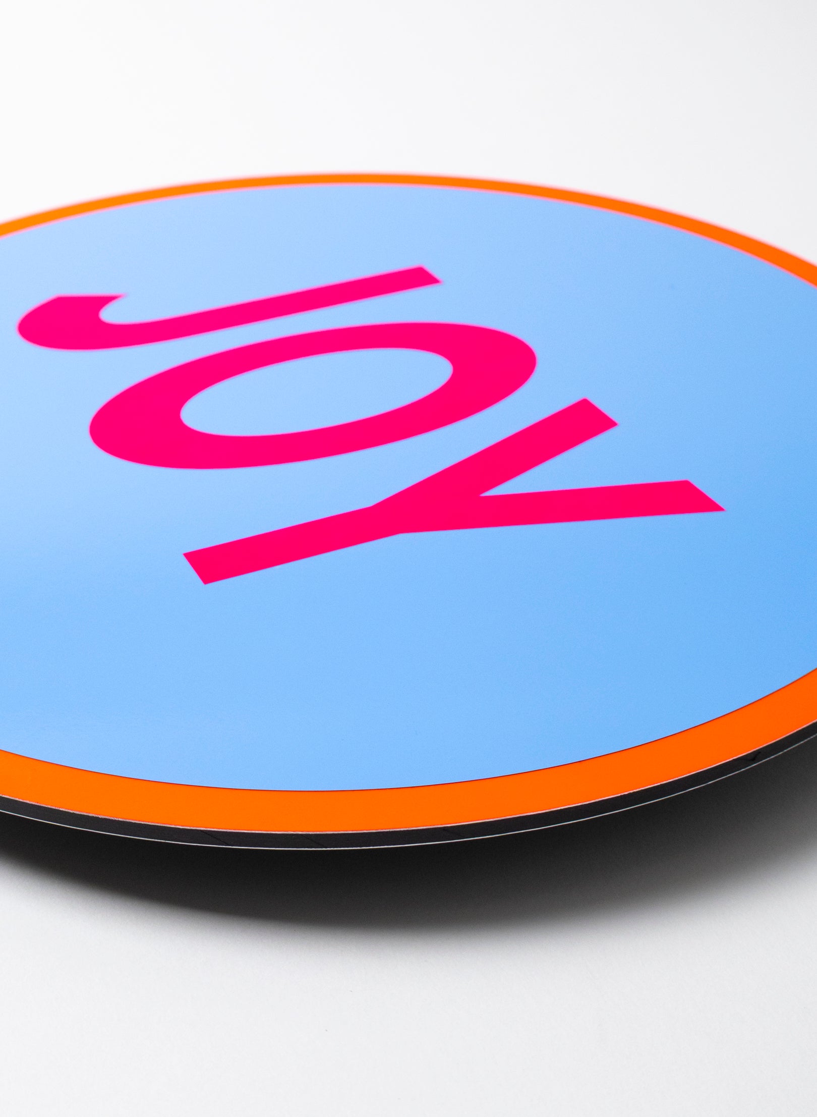 Joy (Pink on Blue) - Fluro Sign