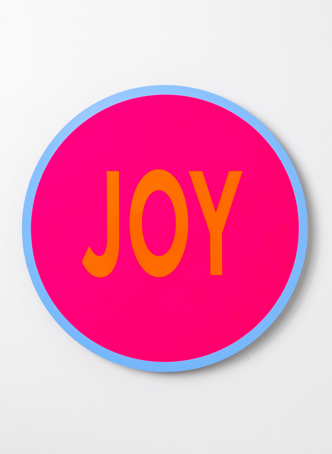 Joy (Orange on Pink) - Fluro Sign