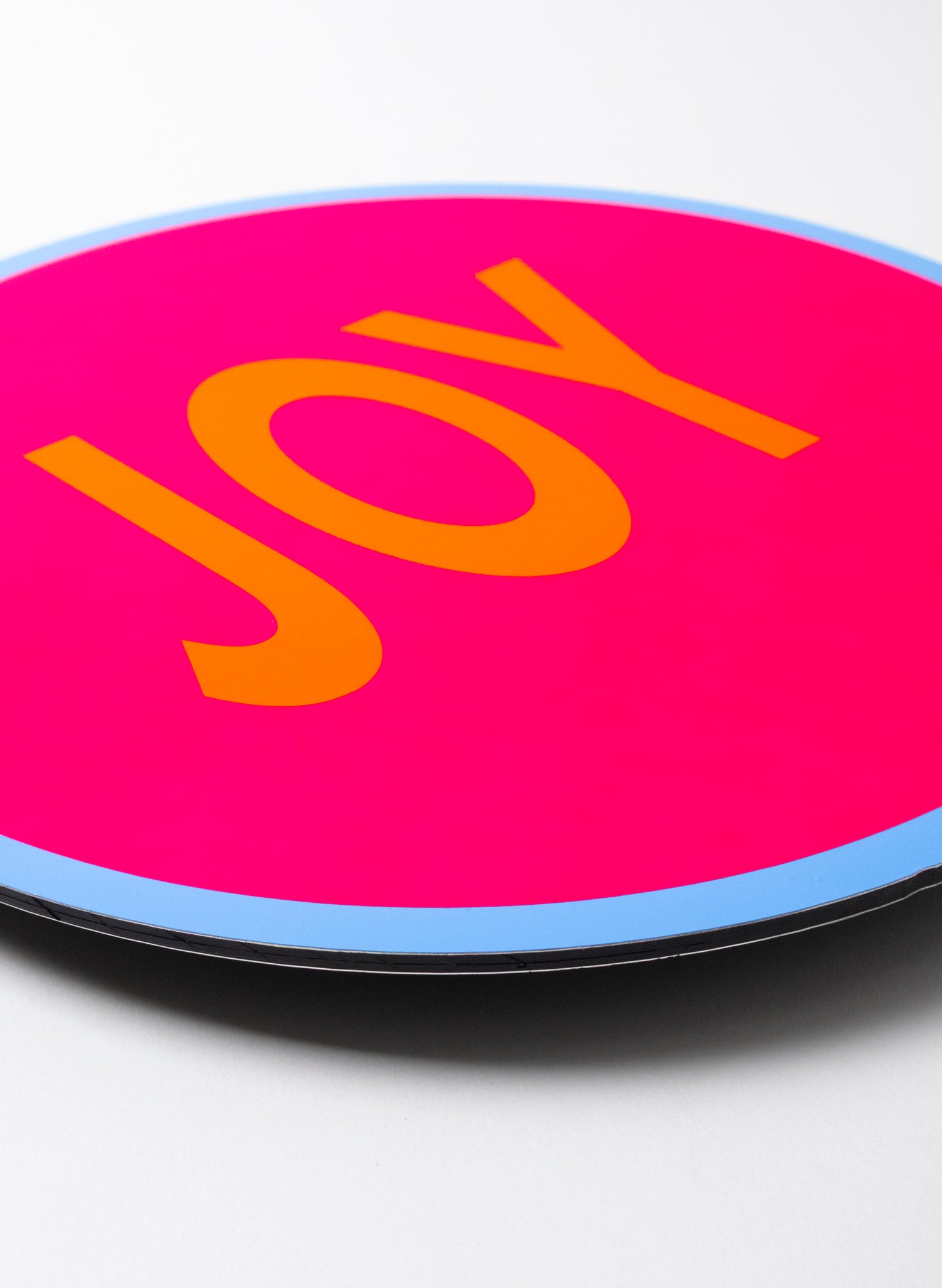 Joy (Orange on Pink) - Fluro Sign