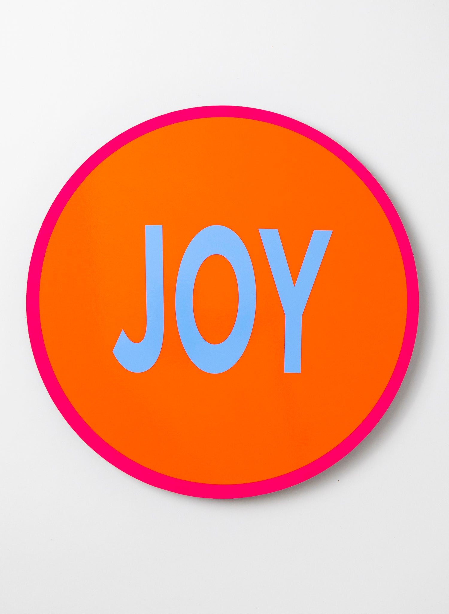 Joy (Blue on Orange) - Fluro Sign
