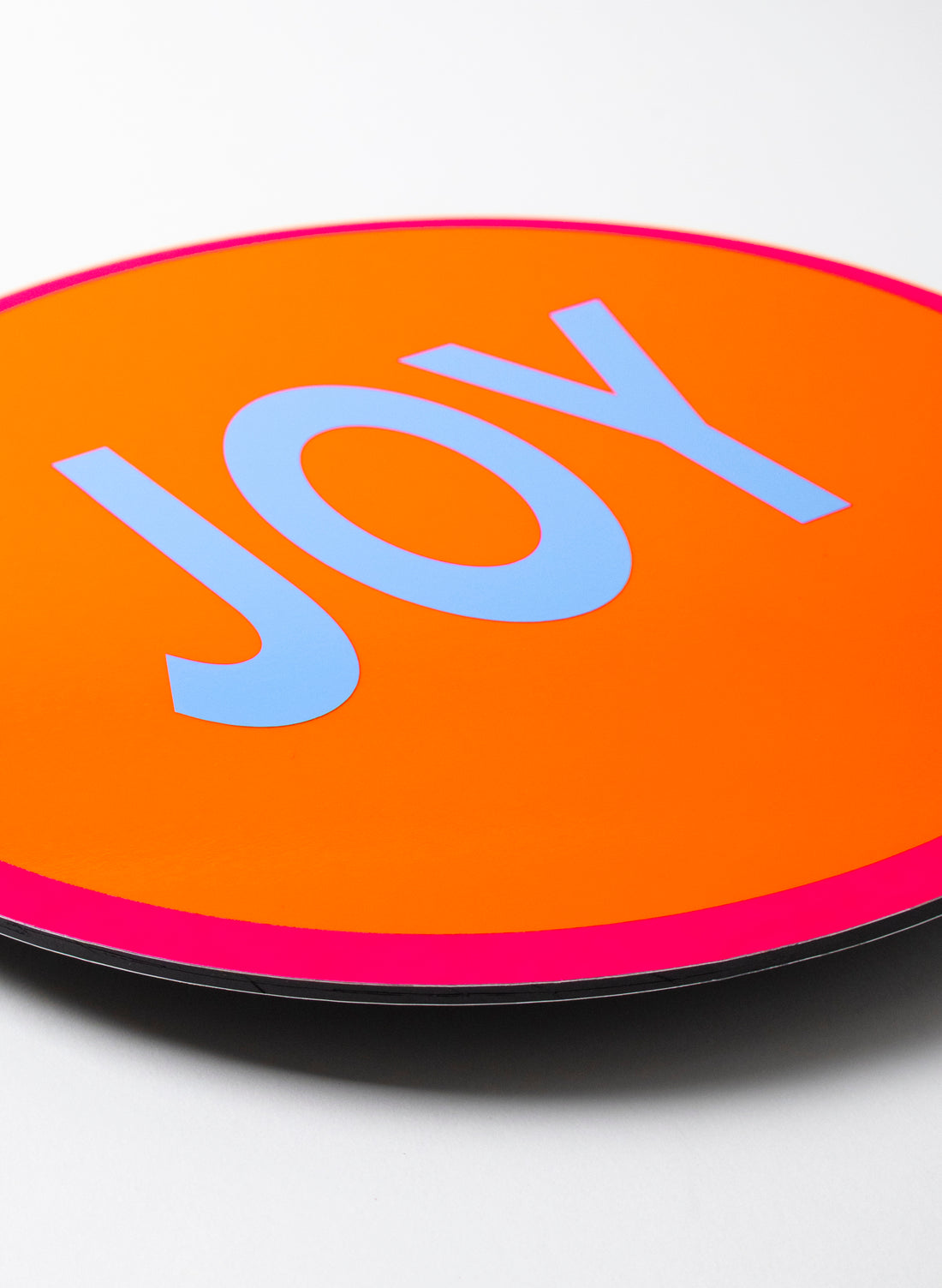 Joy (Blue on Orange) - Fluro Sign