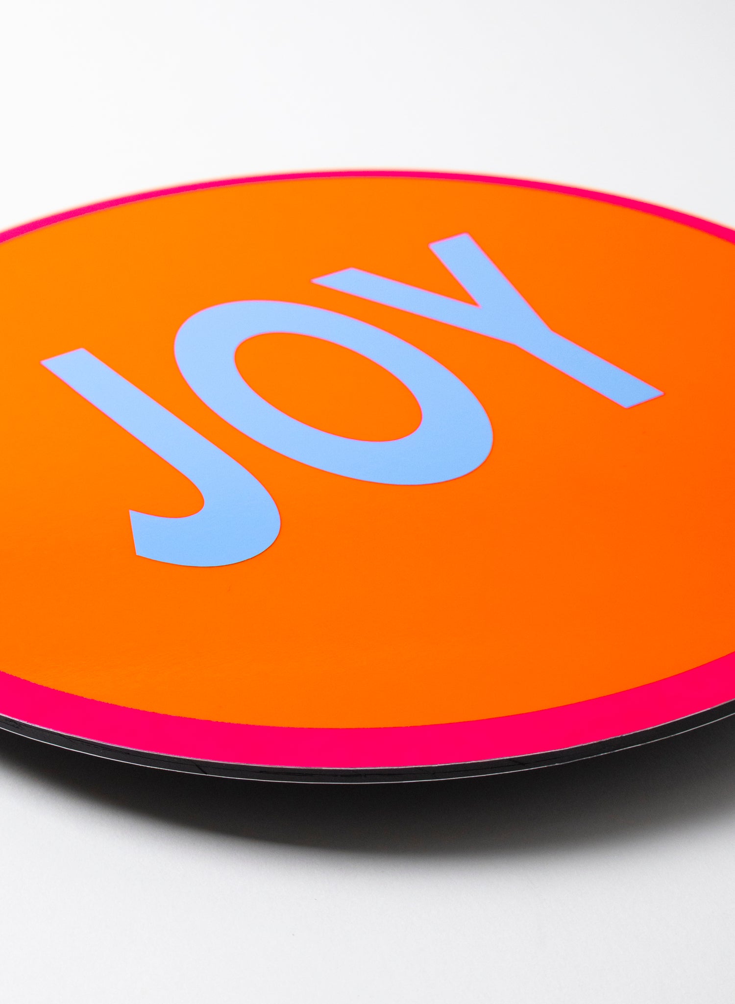 Joy (Blue on Orange) - Fluro Sign