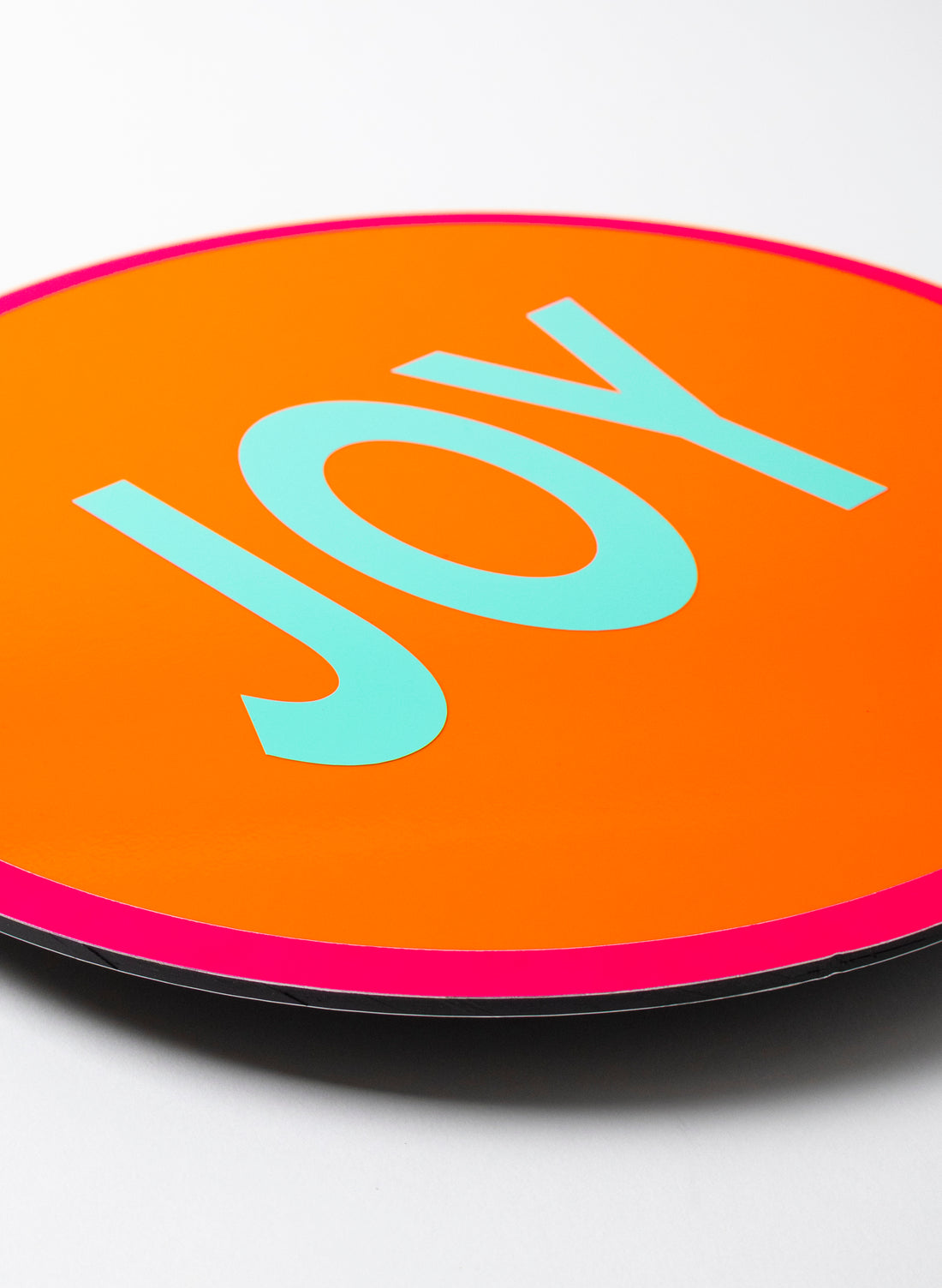 Joy (Teal on Orange) - Fluro Sign
