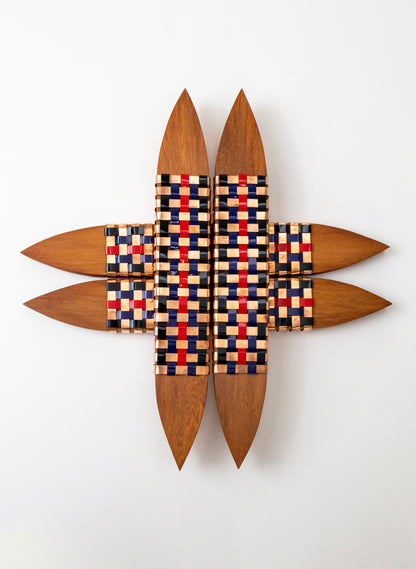 8 Point Whetū Red, Black, Blue