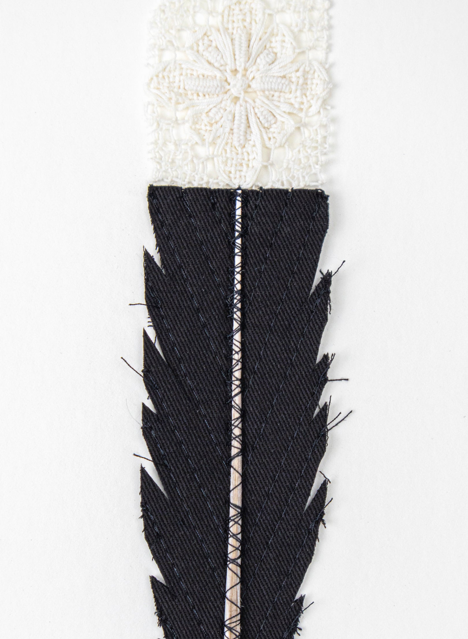 Single Huia Feather Framed