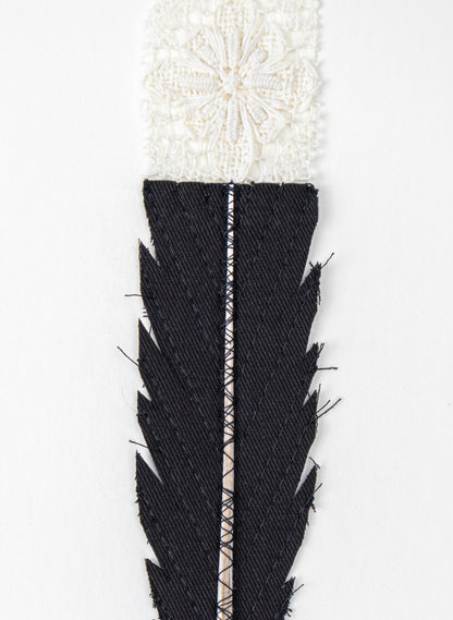 Single Huia Feather Framed