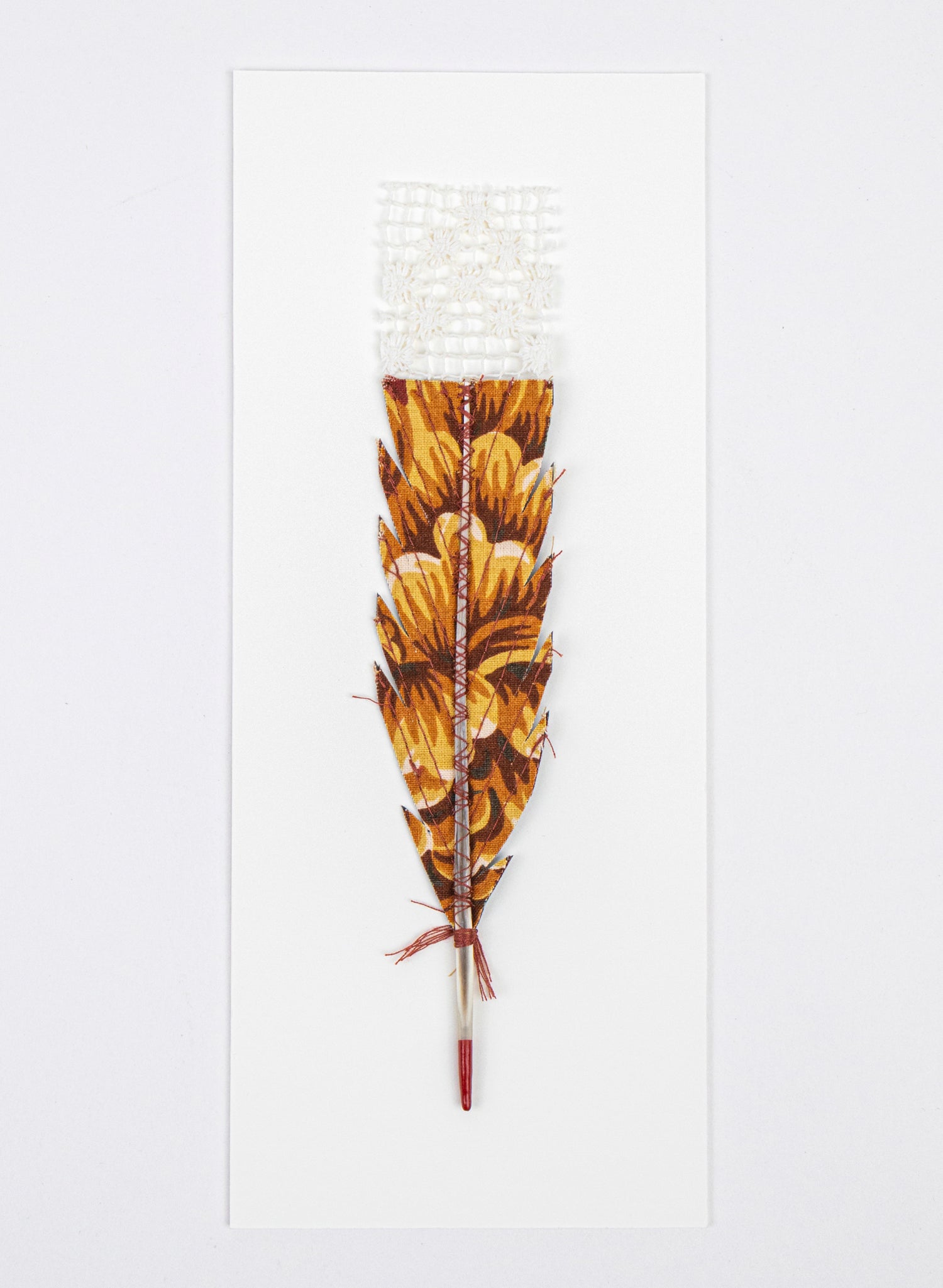 Single Huia Feather Framed