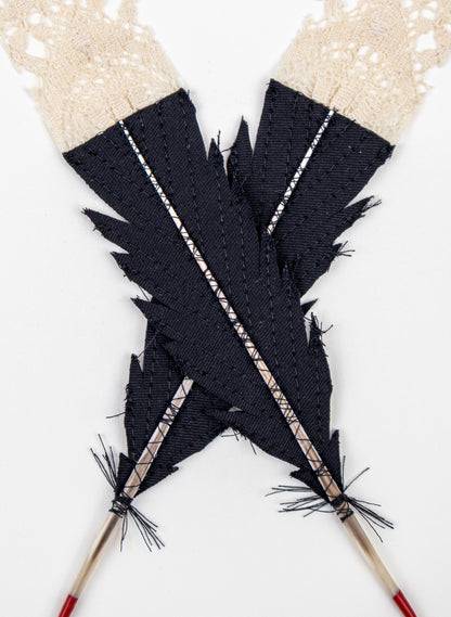 Small X Huia Feathers Framed