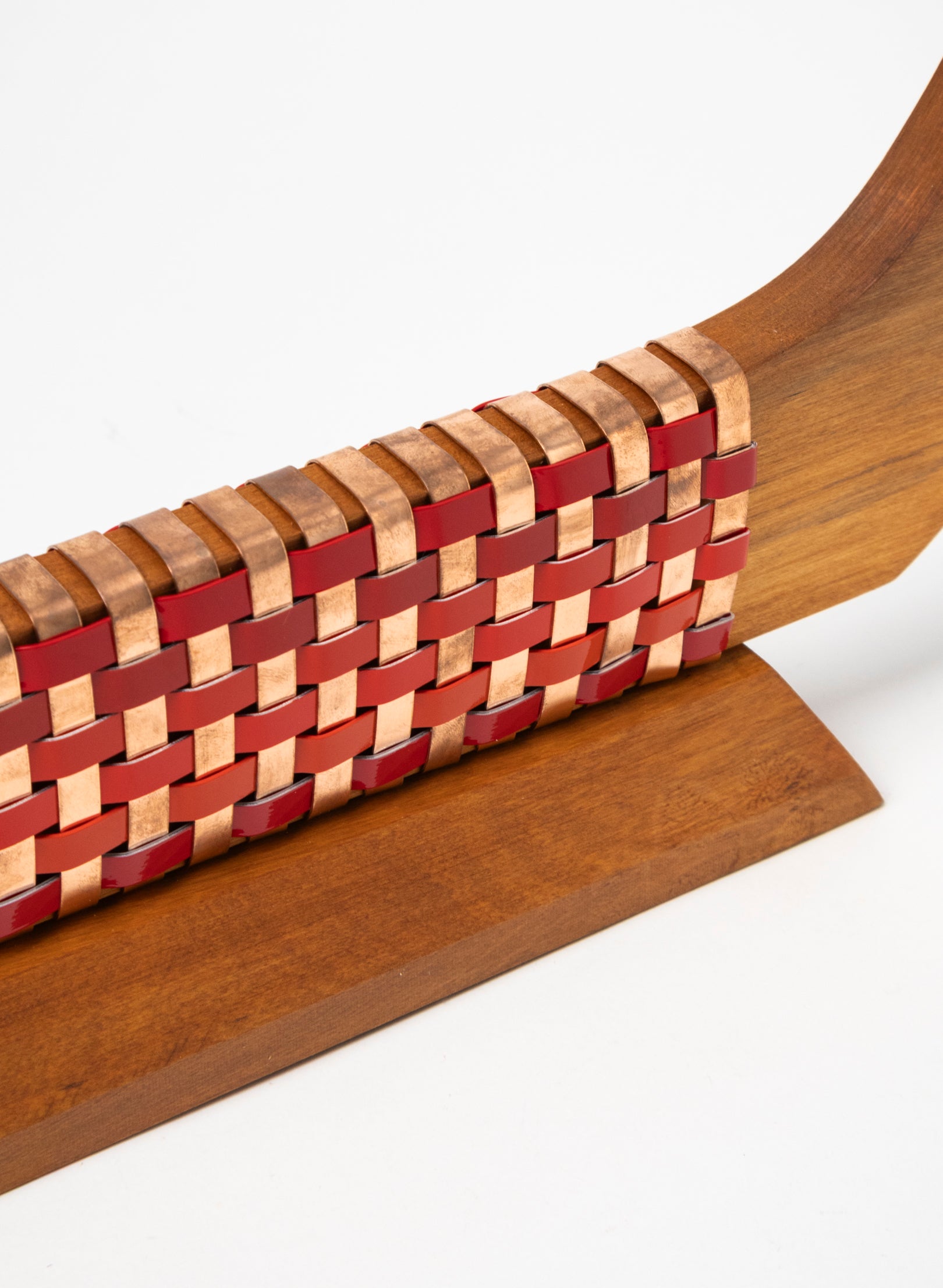 Reds and Copper Waka on Plinth