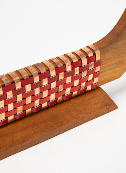 Reds and Copper Waka on Plinth