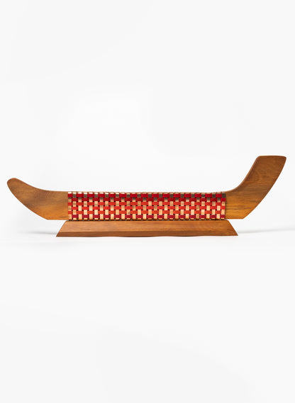 Reds and Copper Waka on Plinth