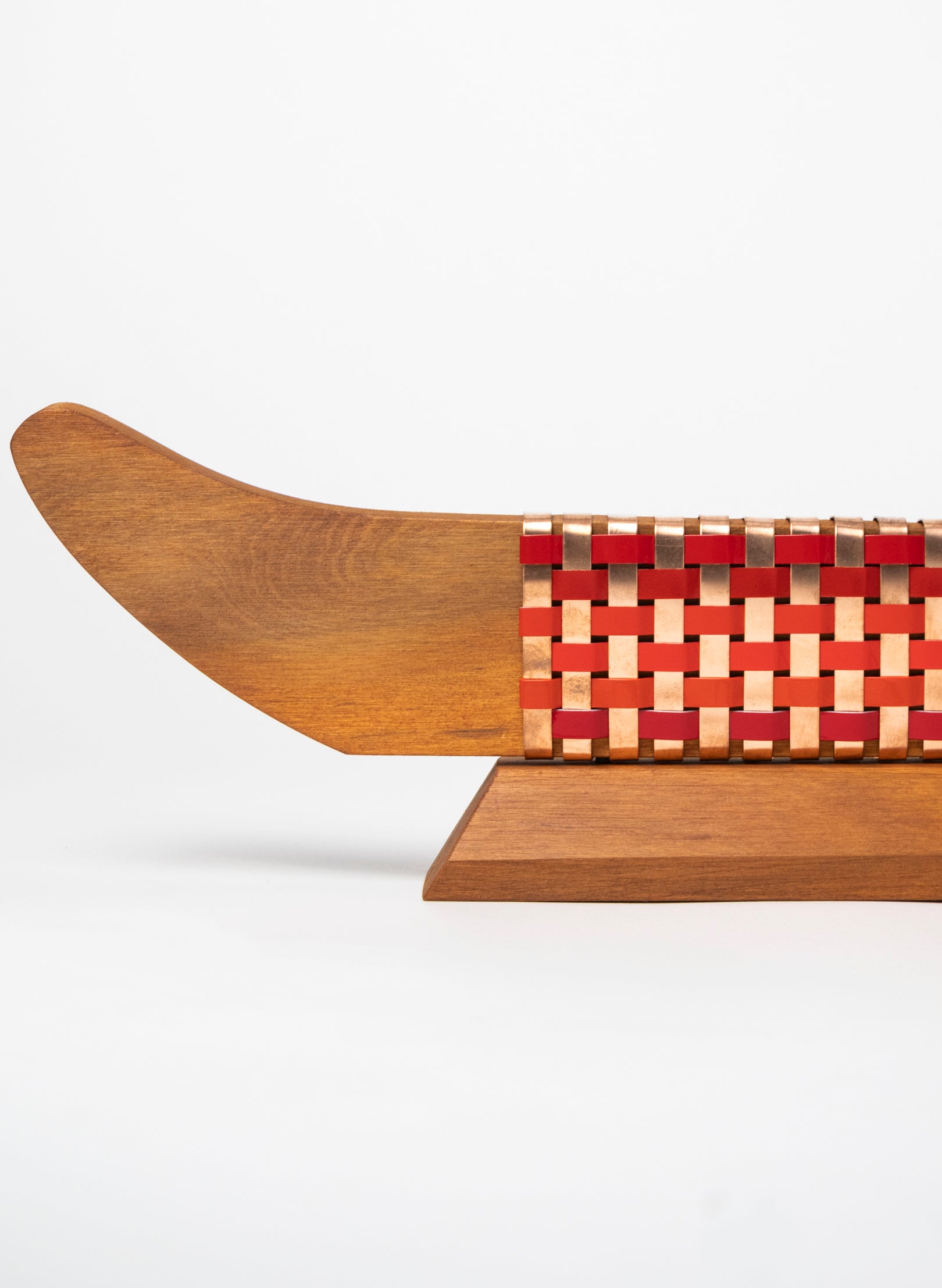 Reds and Copper Waka on Plinth
