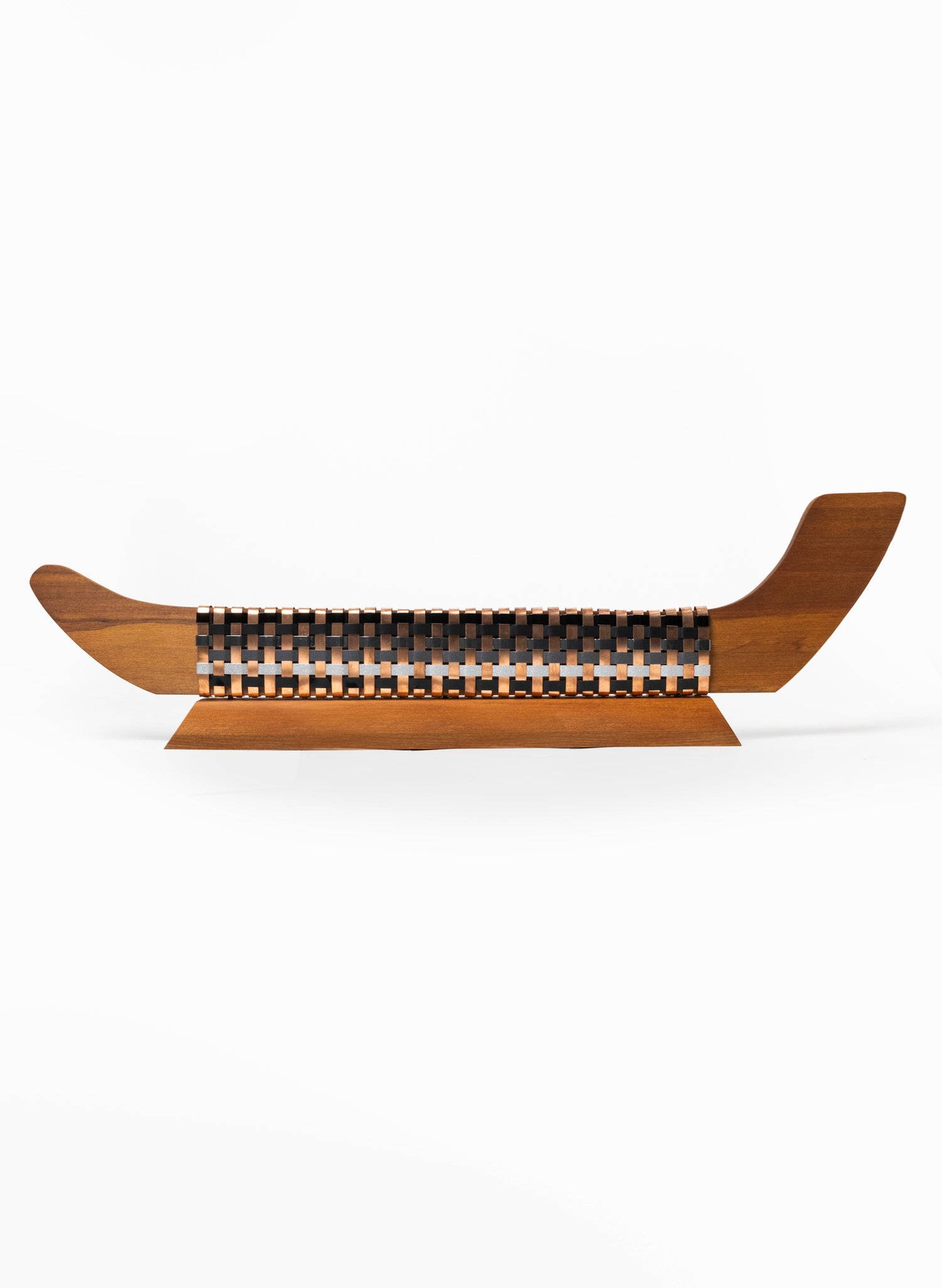 Black and Silver Waka on Plinth