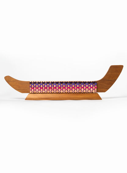 Pink and Purple Copper Waka on Plinth