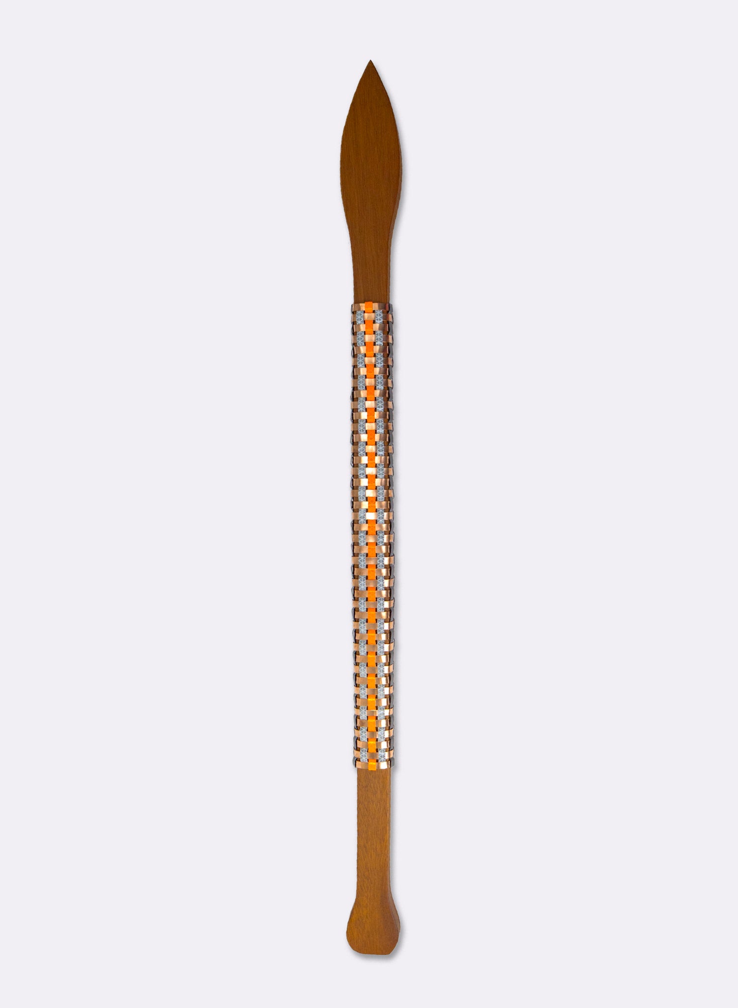Orange, Grey and Copper Taiaha