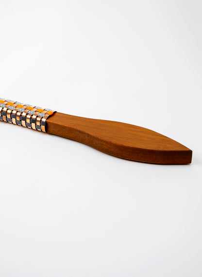 Orange, Grey and Copper Taiaha