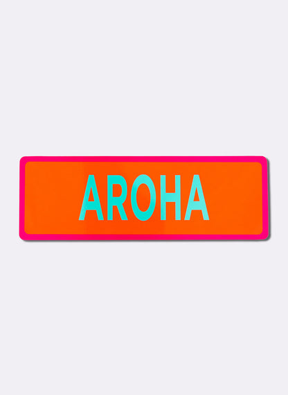 Aroha Sign - Fluro Sign