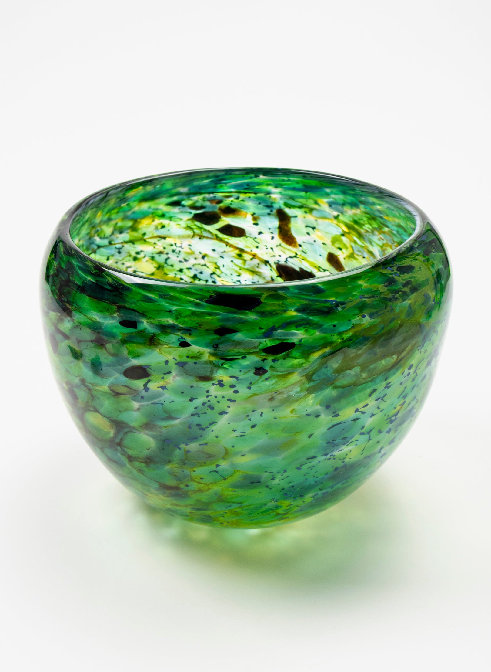 Greenstone Glass Boulder Bowl