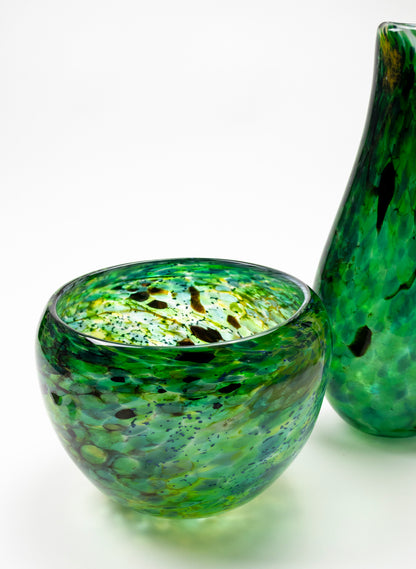 Greenstone Glass Boulder Bowl