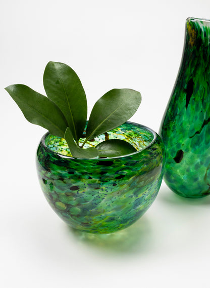 Greenstone Glass Boulder Bowl