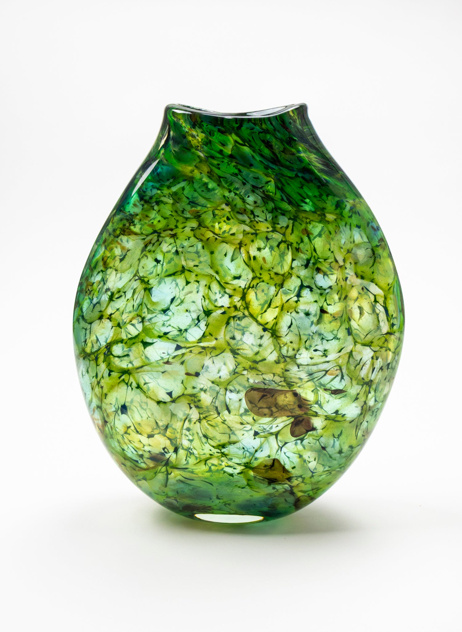 Thick Tall Greenstone Patu Form Vase