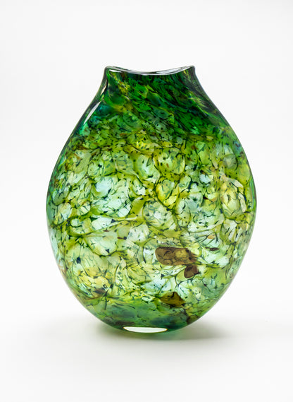 Thick Tall Greenstone Patu Form Vase