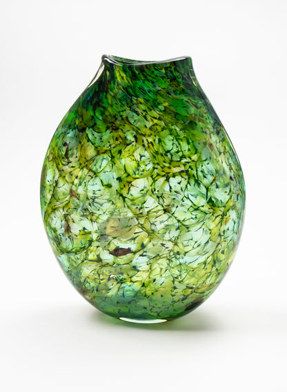 Thick Tall Greenstone Patu Form Vase