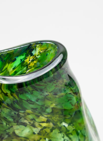Thick Tall Greenstone Patu Form Vase