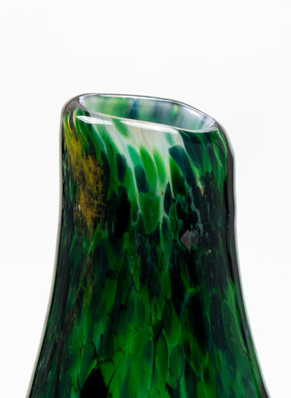 Tall Conical Form Greenstone Vase
