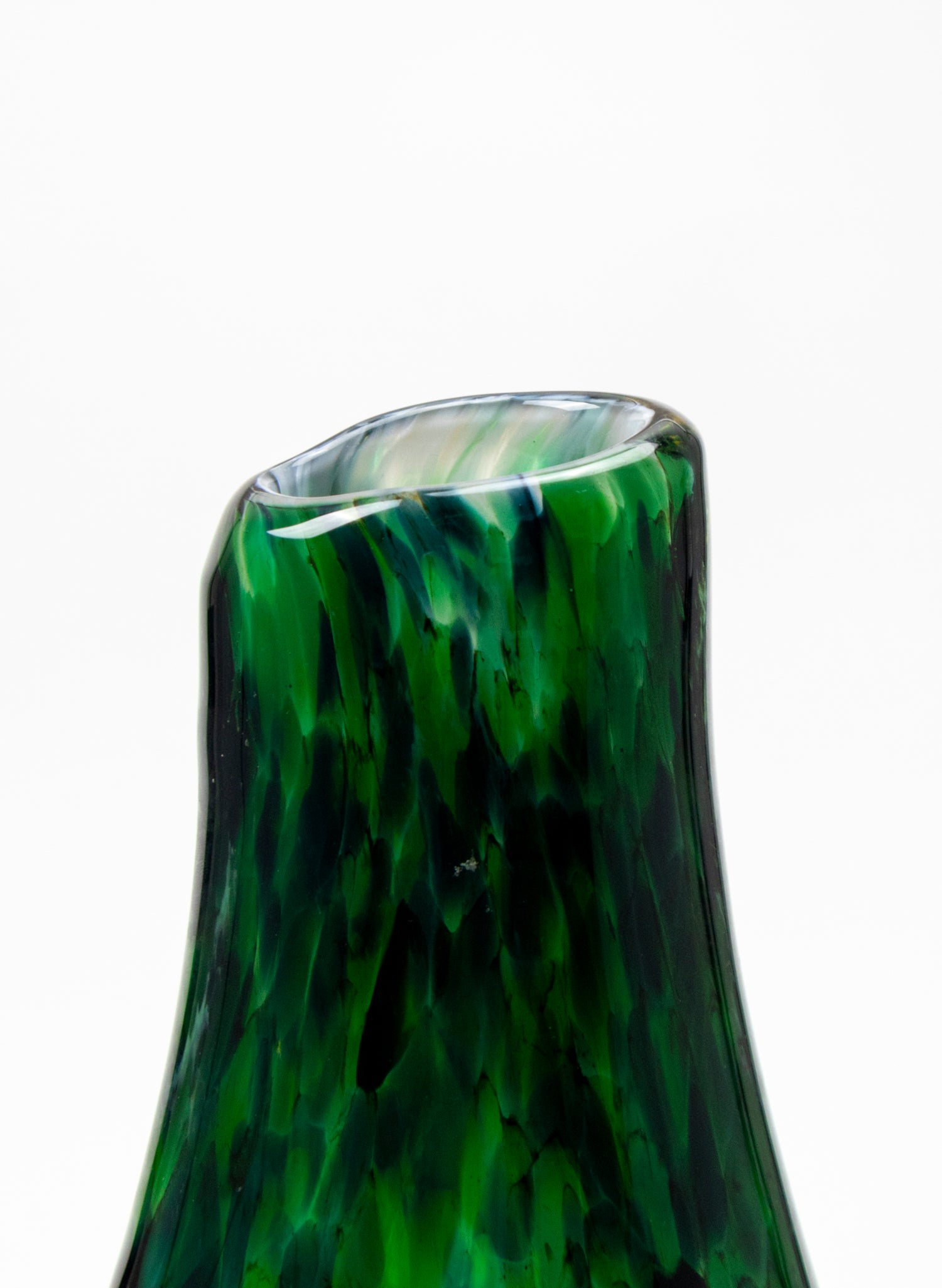 Tall Conical Form Greenstone Vase