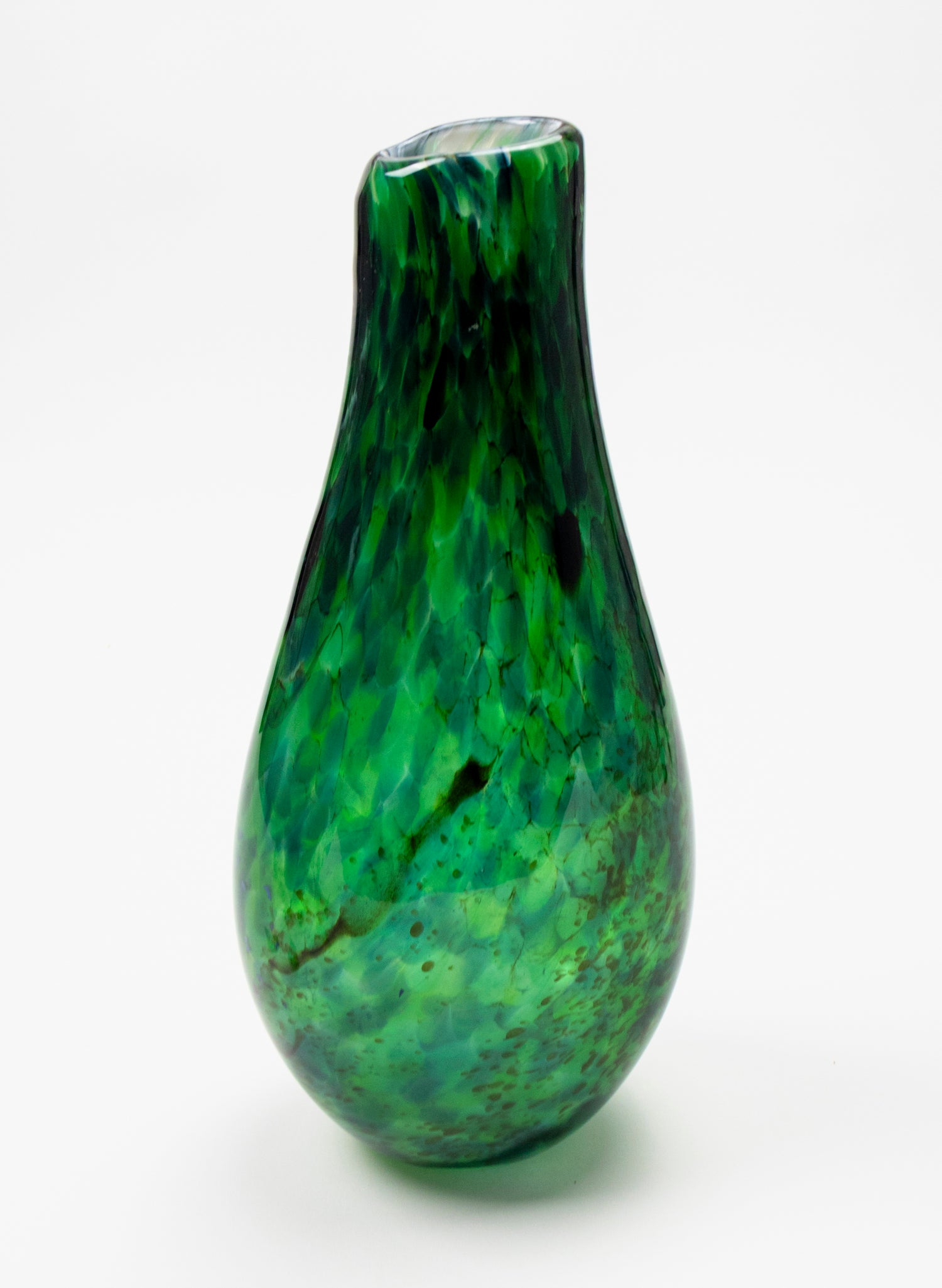 Tall Conical Form Greenstone Vase