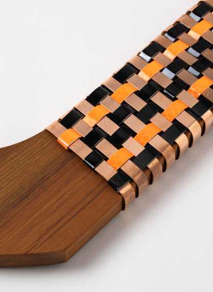 Orange, Black &amp; Copper Wall Waka