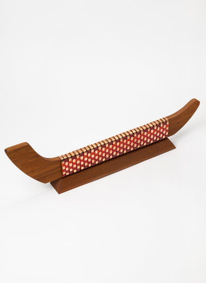 Reds and Copper Waka on Plinth