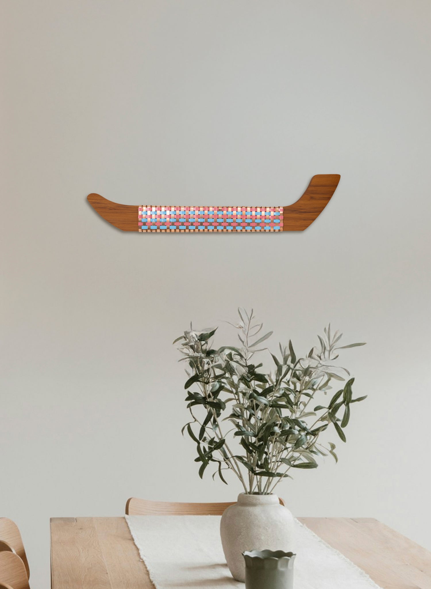 Baby Pink, Blue &amp; Copper Wall Waka