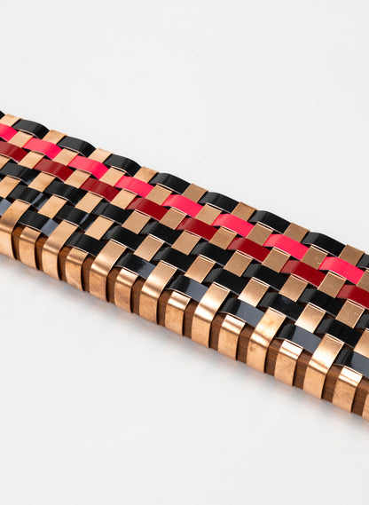Hot Pink, Red, Black &amp; Copper Wall Waka