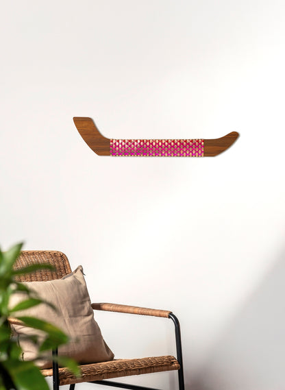 Hot Pink, Red &amp; Copper Wall Waka