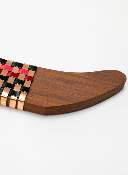 Hot Pink, Red, Black &amp; Copper Wall Waka