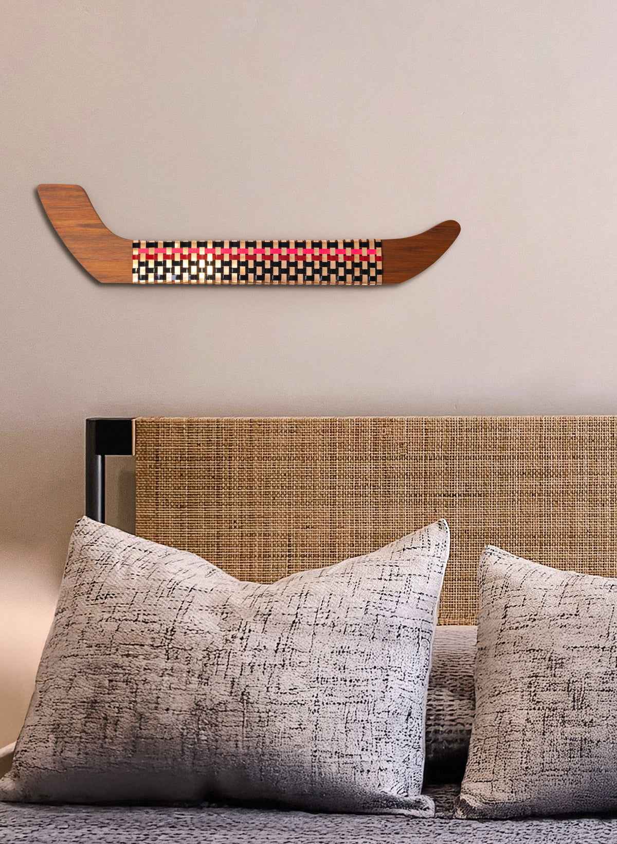 Hot Pink, Red, Black &amp; Copper Wall Waka