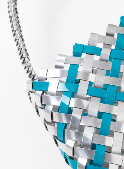 Teal and Silver Aluminium Kete (14 End)