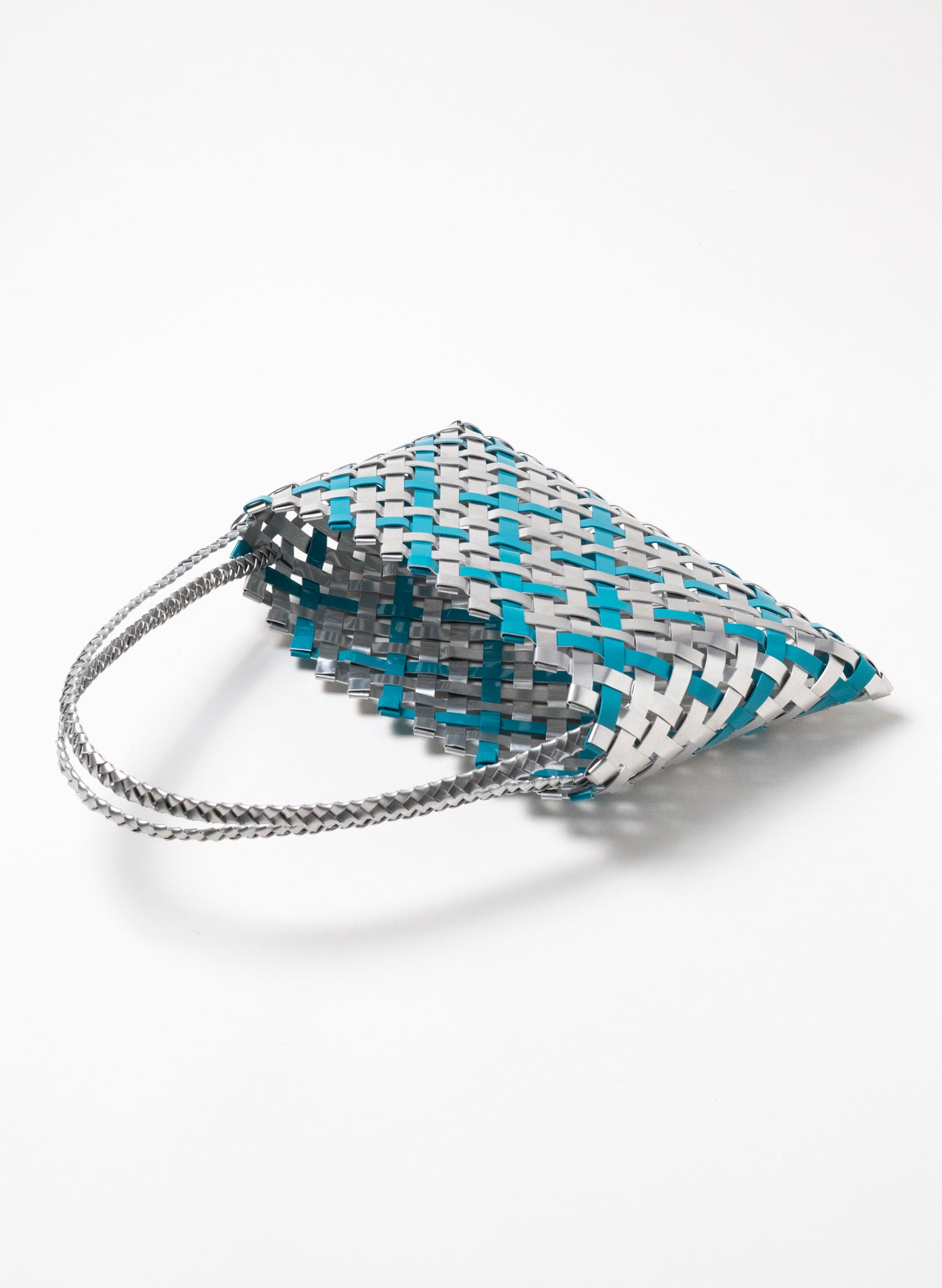 Teal and Silver Aluminium Kete (14 End)