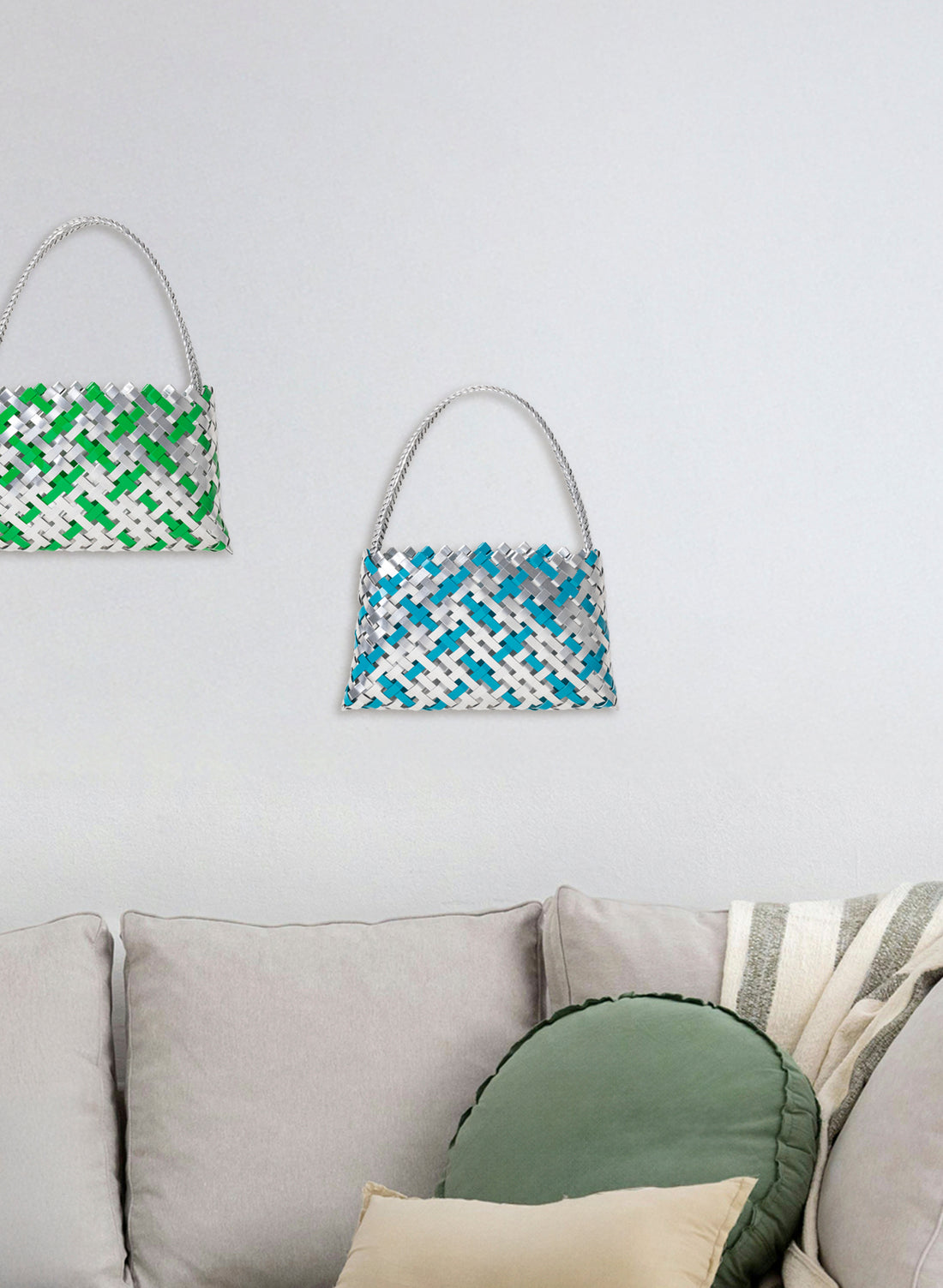 Teal and Silver Aluminium Kete (14 End)
